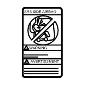 Nissan 985N8-0Z800 Label-Air Bag