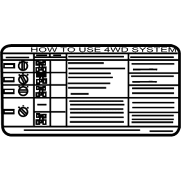 Nissan 99075-7S101 Label-Transfer Control