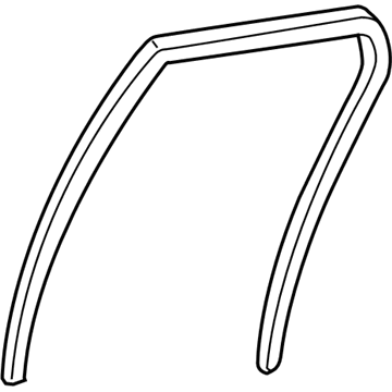 GM 19184166 Weatherstrip, Rear Side Door Window