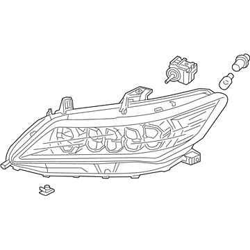 Acura 33100-TY2-A52 Headlight Assembly, Passenger Side