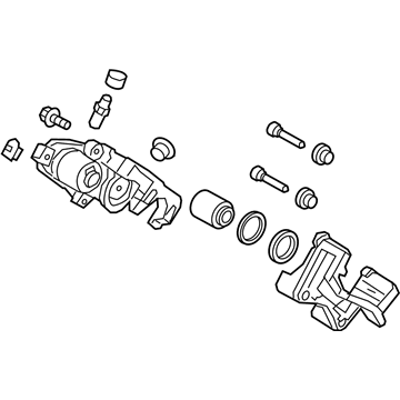 Hyundai 58310-D4A50 Caliper Kit-Rear Brake, LH