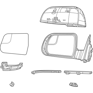 Mopar 6MB182RVAH OUTSIDE REARVIEW