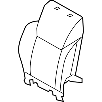 Lexus 71073-60D40-A1 Front Seat Back Cover Sub-Assembly, Right (For Separate Type)