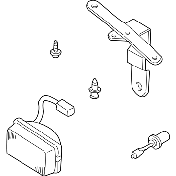 Nissan 26155-7Z005 Lamp Fog LH