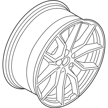 BMW 36-11-6-880-685 Disc Wheel, Light Alloy, Ref