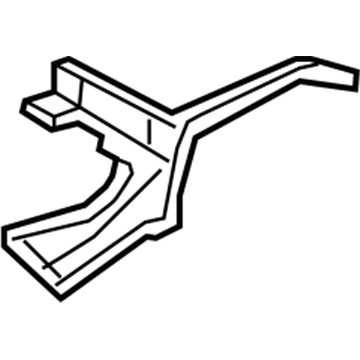 Acura 65790-TR2-A00ZZ Crossmember, Left Rear Floor (Upper)