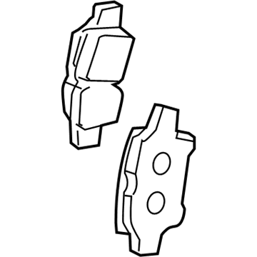 Toyota 04465-AZ017-TM Brake Pads