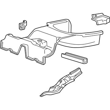 Ford 3W4Z-5411215-A Rear Floor Pan