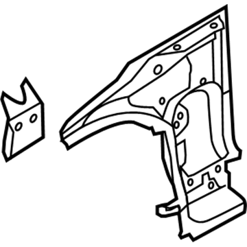 Ford CM5Z-58025A01-B Hinge Pillar Reinforcement