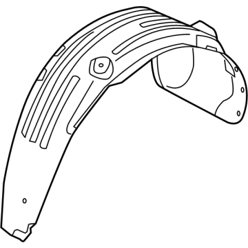 Kia 86822P2000 Guard Assembly-Rear WHEE