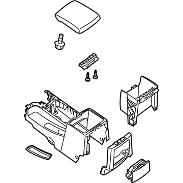 Nissan 96910-9BH0C Console Floor BRN