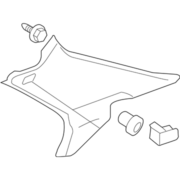 Honda 84181-SDB-A03ZA Garnish Assy., L. RR. Pillar *NH220L* (CLEAR GRAY)