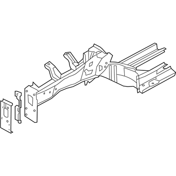 Hyundai 64606-3Y000 Member Assembly-Front Side, RH