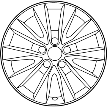 Toyota 4261A-06050 Wheel, Alloy