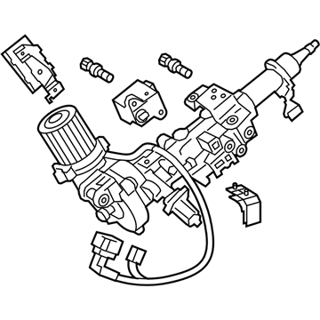 Lexus 45250-0E081 Column Assembly, Electrical