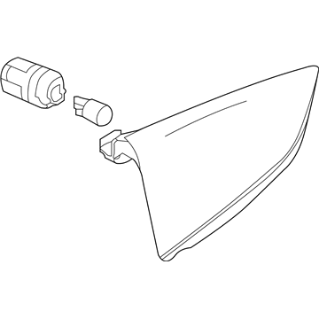 Nissan 26180-3NA0A Lamp Assembly-Side Marker RH