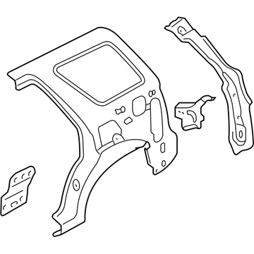 Ford AL8Z-7827865-A Inner Panel Assembly