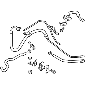 Infiniti 49710-1MA5A Power Steering Hose & Tube Set