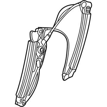 BMW 51-33-7-202-480 Front Right Door Window Regulator