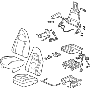 GM 15137731 Seat Asm-Pass *Pewter I