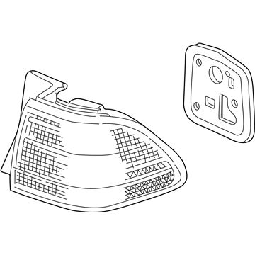 Honda 33501-S84-A11 Lamp Unit, R. Tail