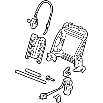 Honda 81126-SDN-A11 Frame, R. FR. Seat-Back