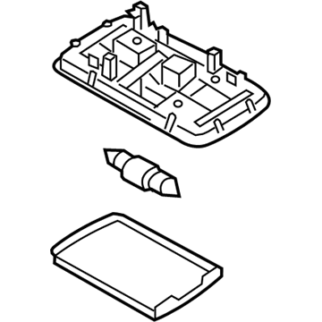 Nissan 26410-3NA0A Lamp Assembly-Room