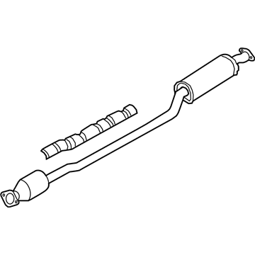 Hyundai 28600-J9260 Center Muffler Complete