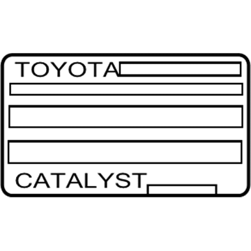 Toyota 11298-28320 Emission Label