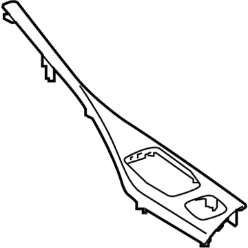 BMW 51-16-8-064-266 Trim, Centre Console, Aluminium, Hexagon