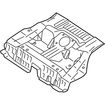 Nissan 74512-8J030 Floor-Rear, Front