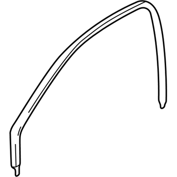 GM 25742559 Weatherstrip, Front Side Door Window Inner