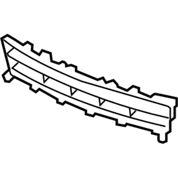 Honda 71102-SLN-A00 Grille, Front Bumper (Lower)