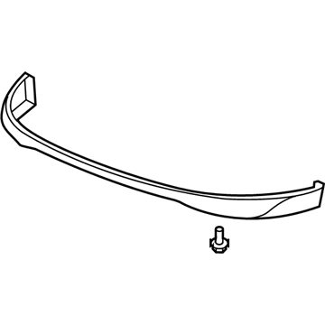 Honda 71110-SLN-A90ZA Spoiler Assembly, Front Bumper (Vivid Blue Pearl)