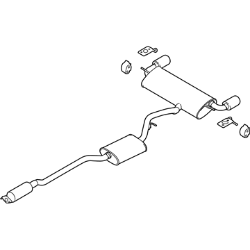 Ford GJ7Z-5F250-A Muffler & Pipe