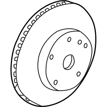 Honda 45251-S2H-N00 Disk, Front Brake (15")