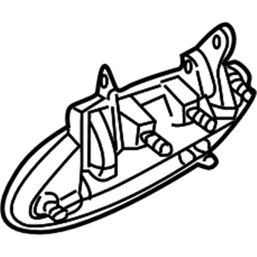 Nissan 80607-8J008 Front Door Outside Handle Assembly, Left