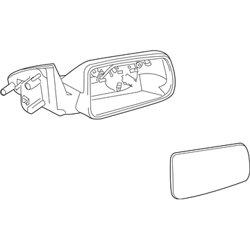 Ford 8S4Z-17683-BA Mirror Assembly