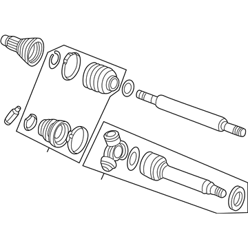 Ford 4S4Z-3B437-DA Shaft & Joint Assembly