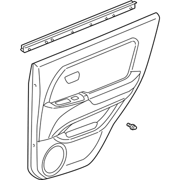 Lexus 67640-48080-E0 Board Sub-Assy, Rear Door Trim, LH