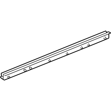 Lexus 68174-48010 Weatherstrip, Rear Door Glass, Inner LH
