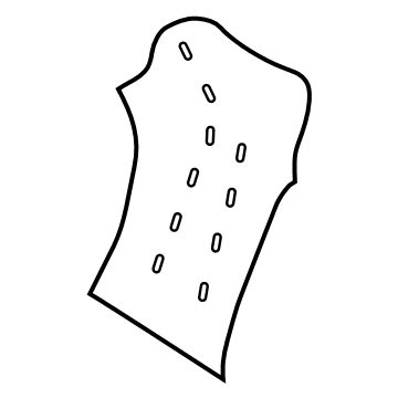 BMW 52-10-7-430-095 SPACER FABRICS, BACKREST