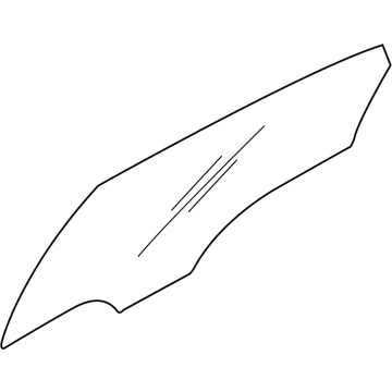 Hyundai 83421-L1010 Glass-Rear Door Window, RH