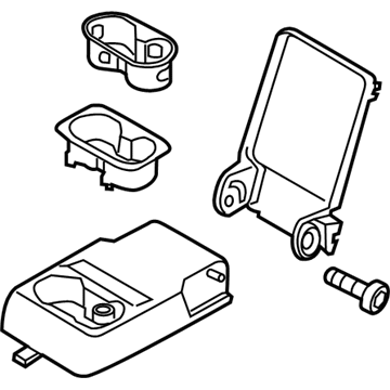 Ford FT4Z-5867112-BK Armrest Assembly