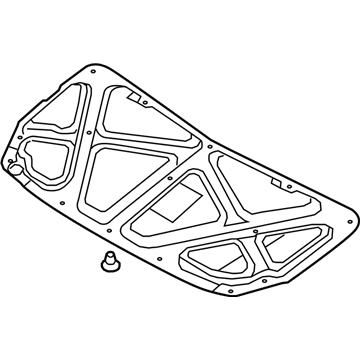 Kia 811251G000 Pad-Hood Insulating