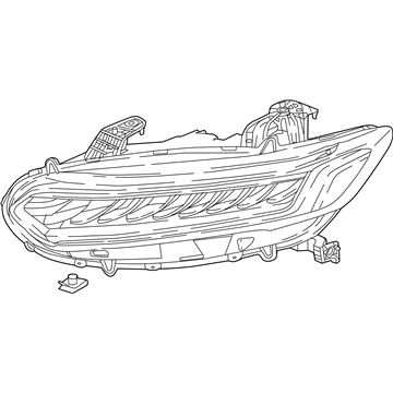 Honda 33100-TVA-A61 Headlight Assembly, Passenger Side