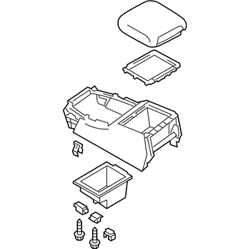 Infiniti 96910-6GW5B Box Assy-Console, Front Floor