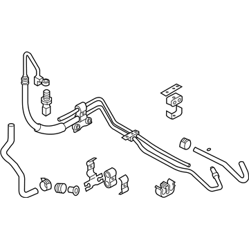 Nissan 49710-AM81A Hose & Tube Set-Power Steering