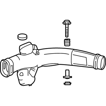 Honda 17252-5K0-A00 Tube Assembly, Air Inlet (B)