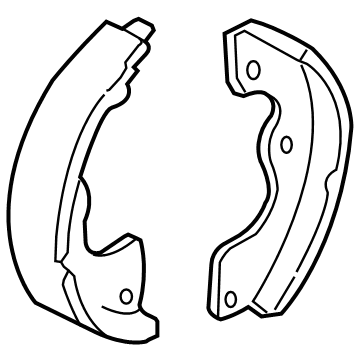 Ford 5L8Z-2A753-AA Park Brake Shoes